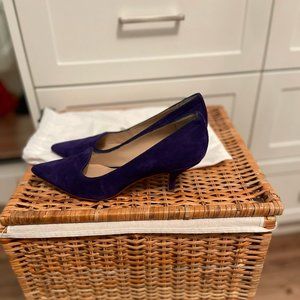 Elizabeth and James Pointed-Toe Mid Heel Pump, Size 8